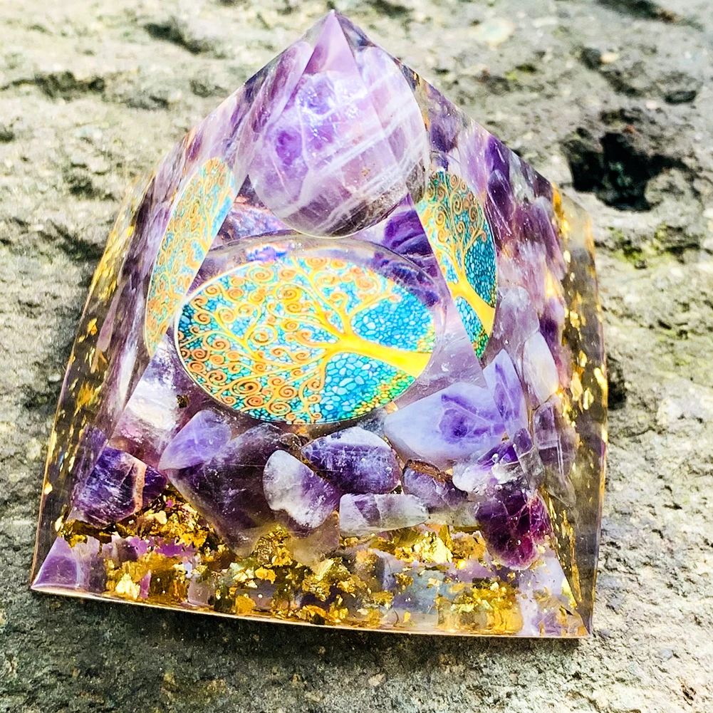 Елка жизни, ОРГОН, пирамида, искусственный кристалл, оргонит, энергетическое исцеление, орнамент для медитации