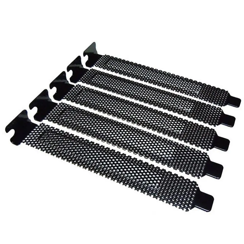 New 5Pcs/lot  PCI Slot Cover/PCI Slot Cover Dust Filter Blanking Plate Metal Heat Dissipation Computer With Screws Dropshipping