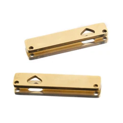 5Pcs Stainless Steel Gold Plated Bar Connector Charms Blank Rectangle Stamping Plate For DIY Necklace Bracelet Jewelry Making