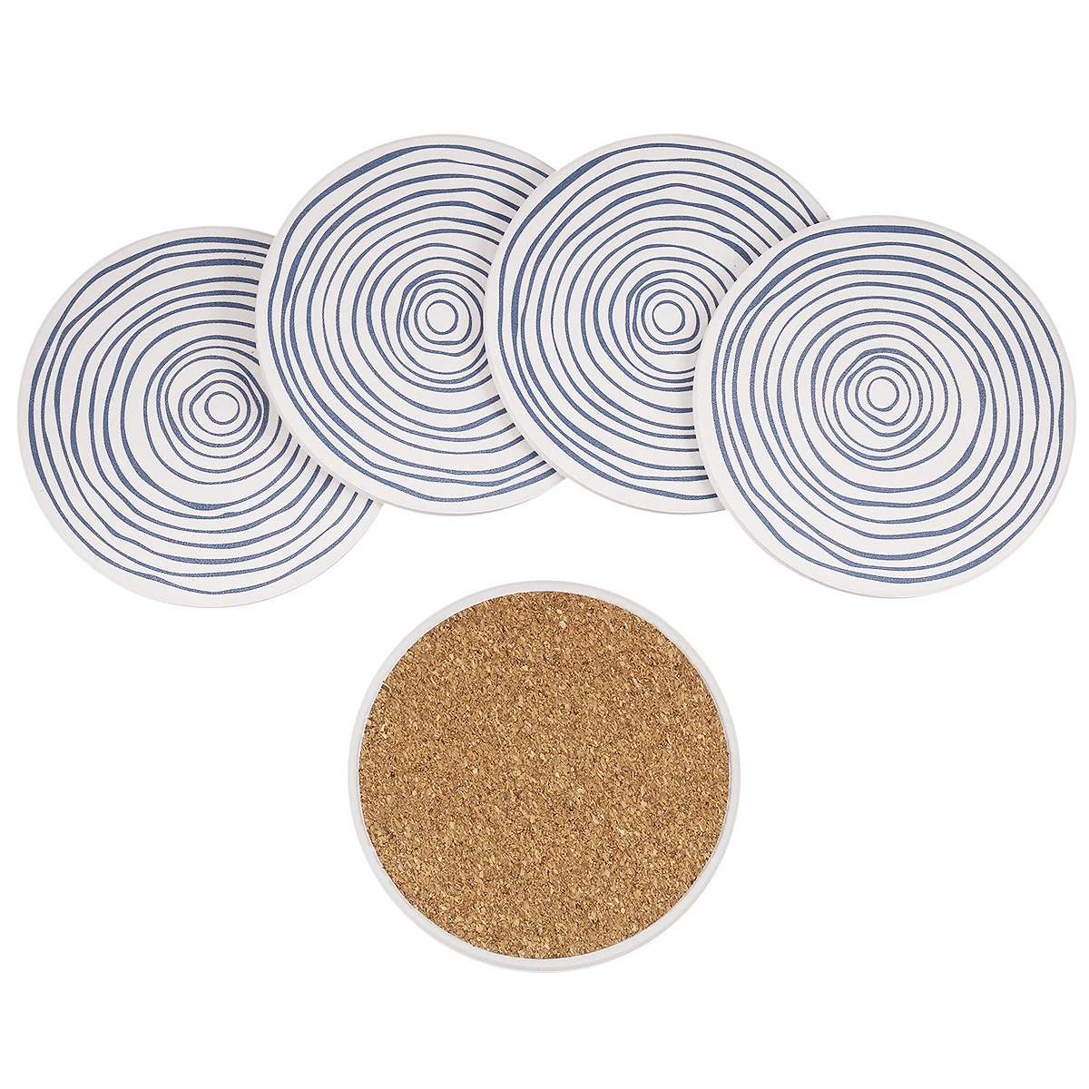 Water Absorbs Diatom Mud Coaster Non-Slip Cup Mat Round Placemat Insulation Anti-scalding Coaster Marble Table Decor