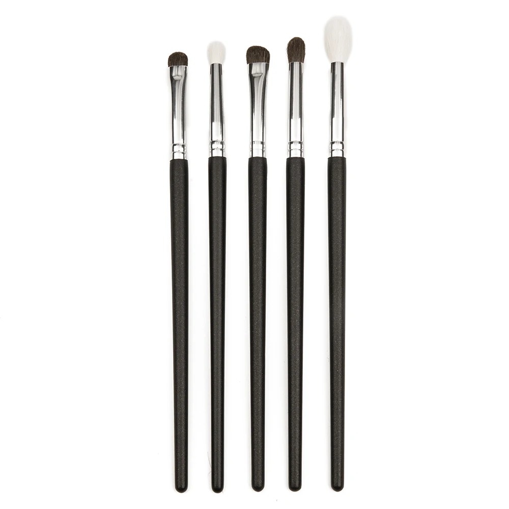 Shinedo 9/5/4/2 Pcs Makep Brush Set Eyeshadow Matte Black Color  Soft Goat Hair Beauty Make Up  Kit Brochas Maquillage