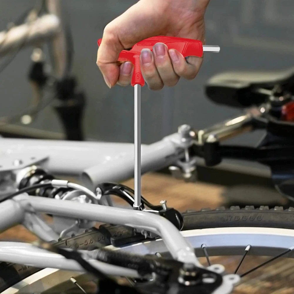WISEUP Hexagon Socket Wrench T-shaped Handle Wrench Ball Head/flat Hexagon Wrench Hexagon Socket Universal Screwdriver Hand Tool