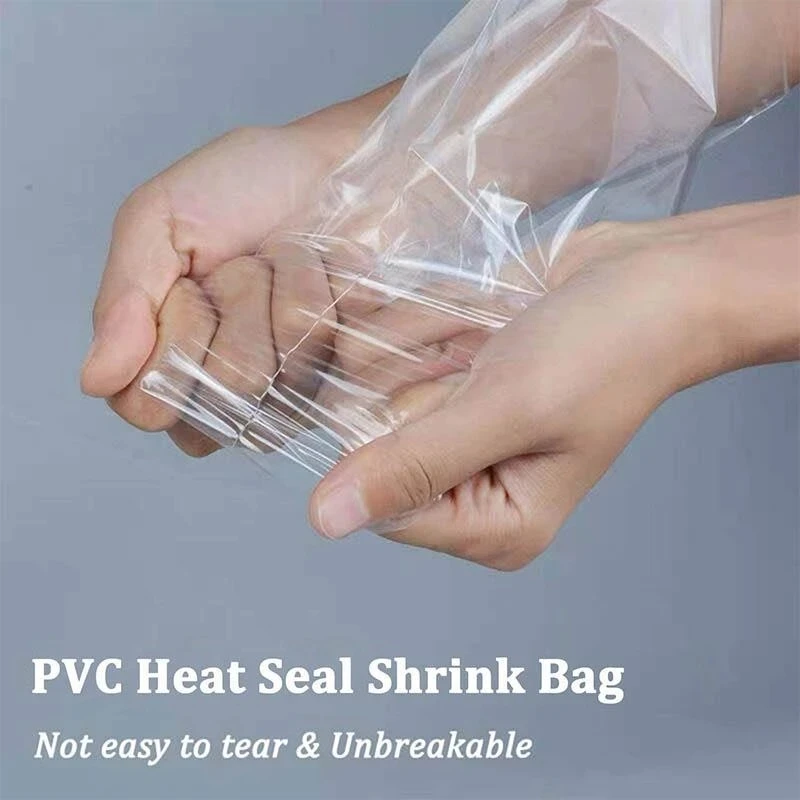 20/10Pcs PVC Heat Shrink Film Wrap Storage Bag Retail Seal Packing Bag Clear Plastic Polybag Gift Cosmetics Packaging Pouch