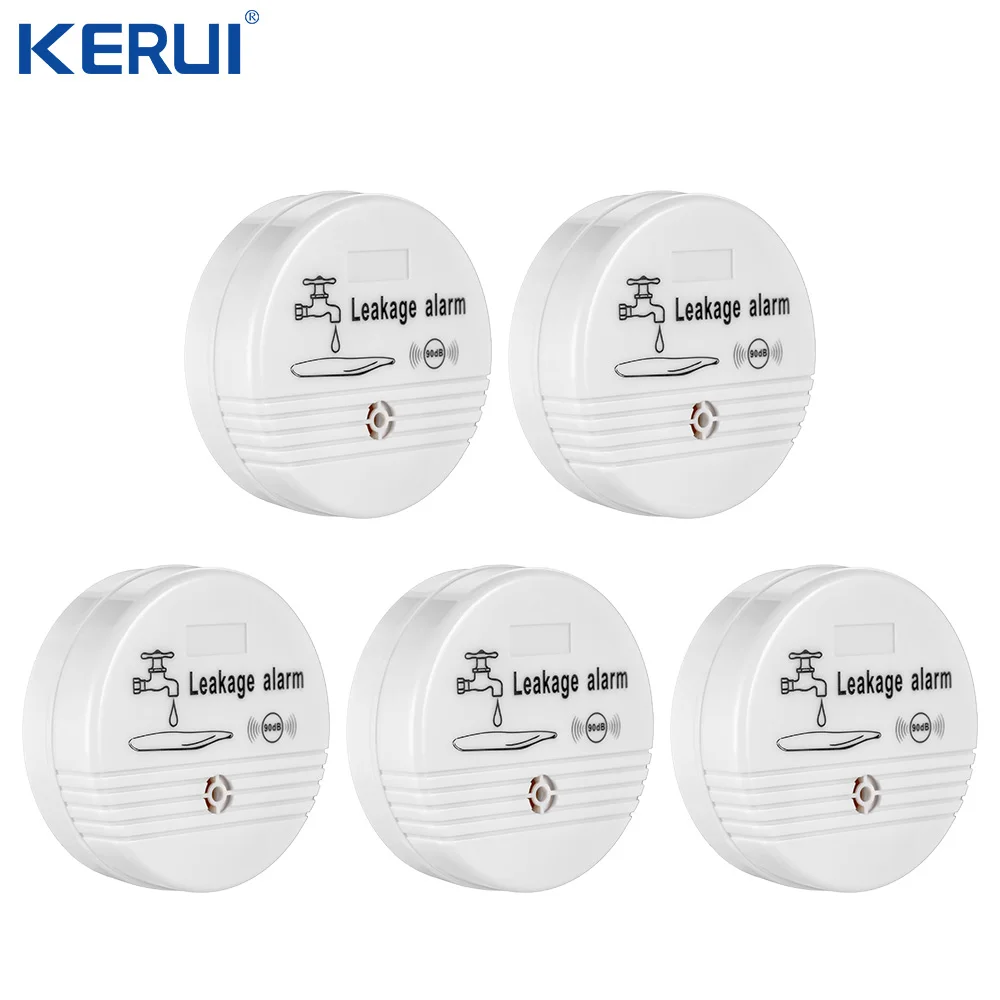 Independent Wireless Water Leakage Water leak Sensor 90 dB Volume Water Leak Alarm for Home Kitchen Toilet Floor Detector