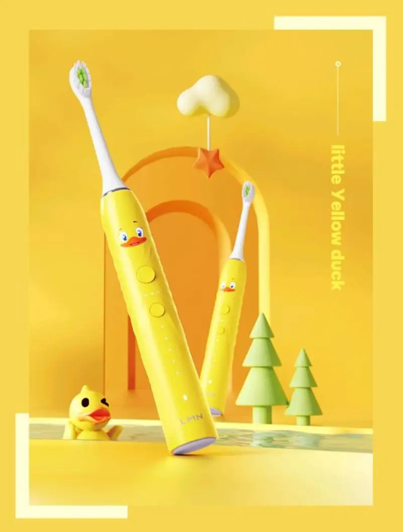 Lmn sonic escova de dentes elétrica para crianças ultra sonic automático atualizado usb recarregável à prova dn1 água escova de dentes (n1)