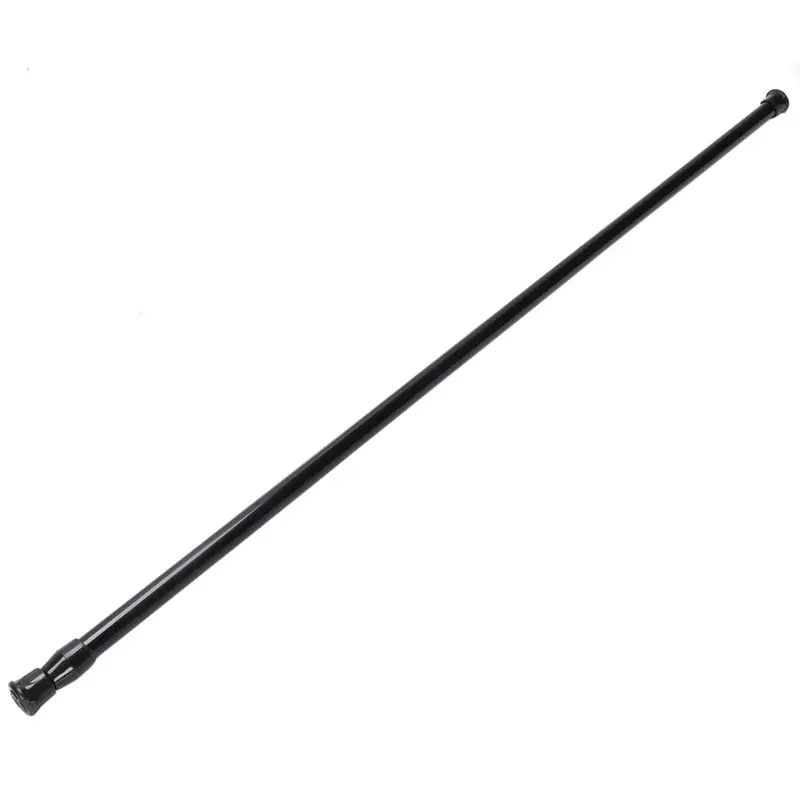 Extendable Telescopic Spring Loaded Net Voile Tension Curtain Rail Pole Rods,70~120cm,Black