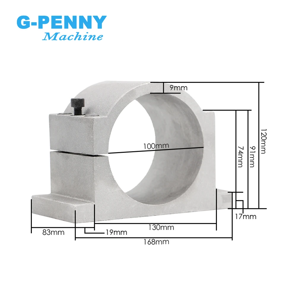 Imagem -04 - G-penny Water Cooled Spindle Kit Rolamentos do Eixo tipo de Bala 100 mm Precisão 100 mm 0.01 mm 220v 380v 3.2kw Er20 Pcs