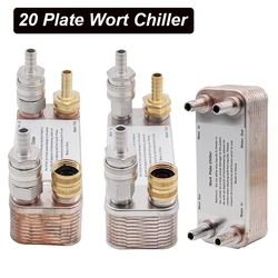 Homebrew Beer Wort Chiller 20 Plate Heat Exchanger B3-12A