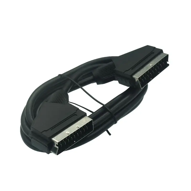 Châu Âu Cao Cấp Điện Âm Tường Có 21 Pin Đực AV Đầu Cáp Mạ Niken Cổng Kết Nối Mở Rộng Bộ Cáp 1.5M 5FT