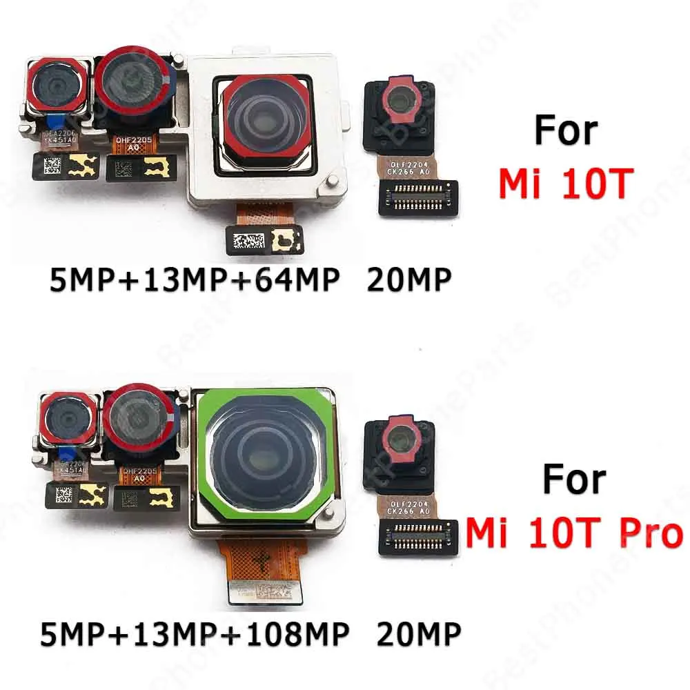 

For Xiaomi Mi 10T Pro 5G Backside Front Flex Selfie Back Camera Module Small Facing Rear View Repair Spare Parts