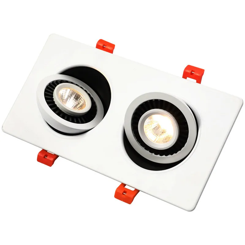 

360 Angle Adjust LED Recessed Ceiling light 10W 14W 20W 24W LED Ceiling Spot Light 3000K/4000K/6000K Black/White Housing Light