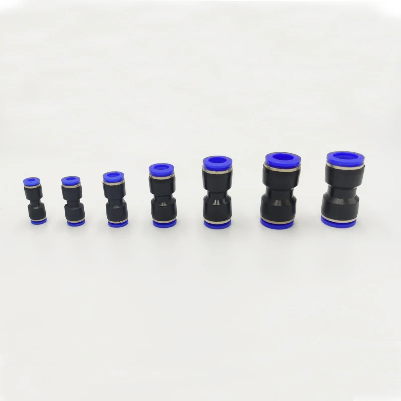 Pneumatic Fitting PU Series 4mm 6mm 8mm 10mm 12mm 14mm 16mm Tube Connector Air Water Pipe Push In Hose Quick Couping