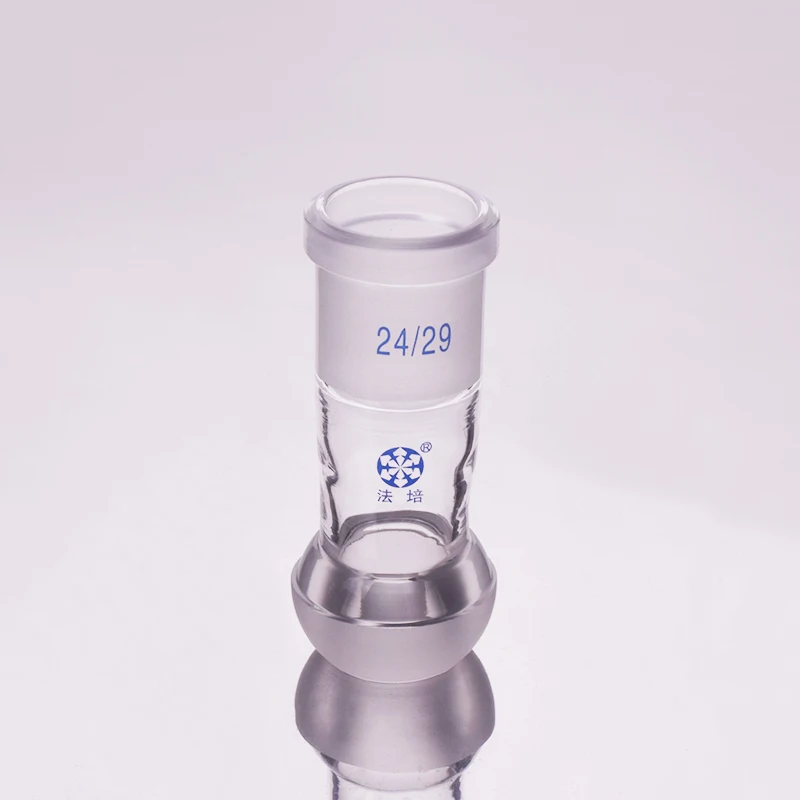 

FAPE Glass reducing adapter, 35mm O-ring to Standard ground mouth, Glass Joint, Upper grinding 24/29, Lower ball grinding 35/20