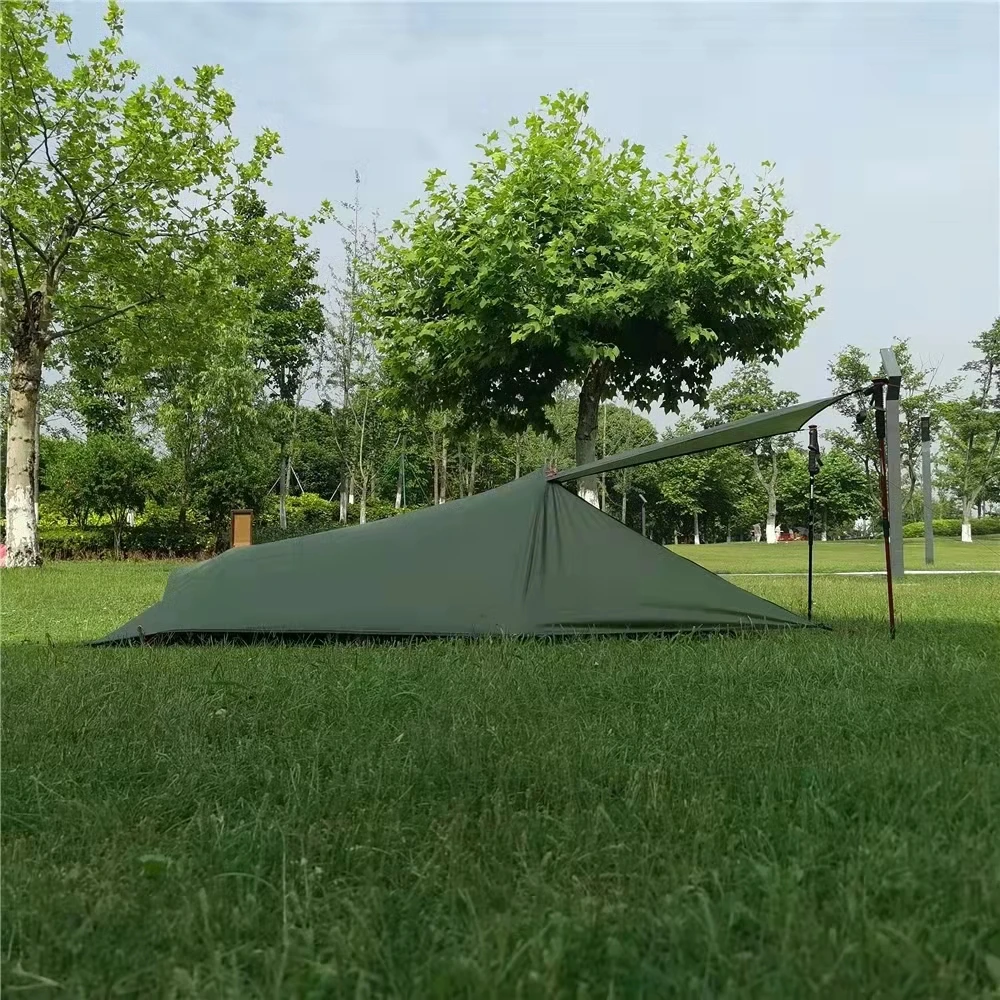 Jednoosobowy namiot Bivy - lekki jednoosobowy namiot z Rainfly, 1,3 kg, namiot z plecakiem z torbą do noszenia, namiot z piwnicą