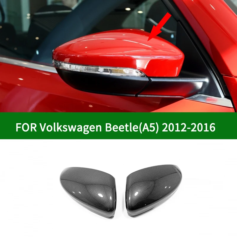 

Боковое зеркало заднего вида из углеродного волокна для Volkswagen VW Beetle A5 2012-2016, хромированное серебристое зеркало с поворотным сигналом 2013