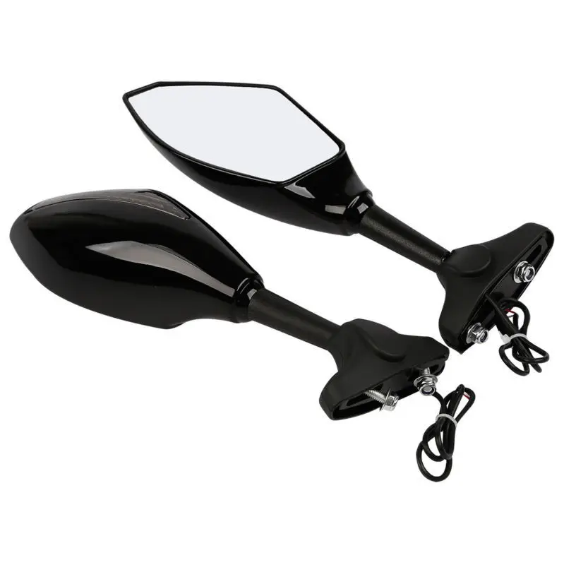 Black accessories Motorcycle LED Turn Signals Rearview Sport Bike Mirrors for For Honda CBR 600 F4i 929 954 RR F1 F2 Hurricane