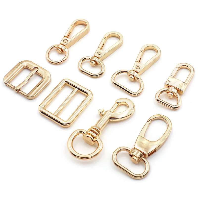 2pcs 14/20/25 /30mm Metal Bags Strap Buckles Lobster Clasp Collar Carabiner Snap Hook DIY KeyChain Bag Part Accessories