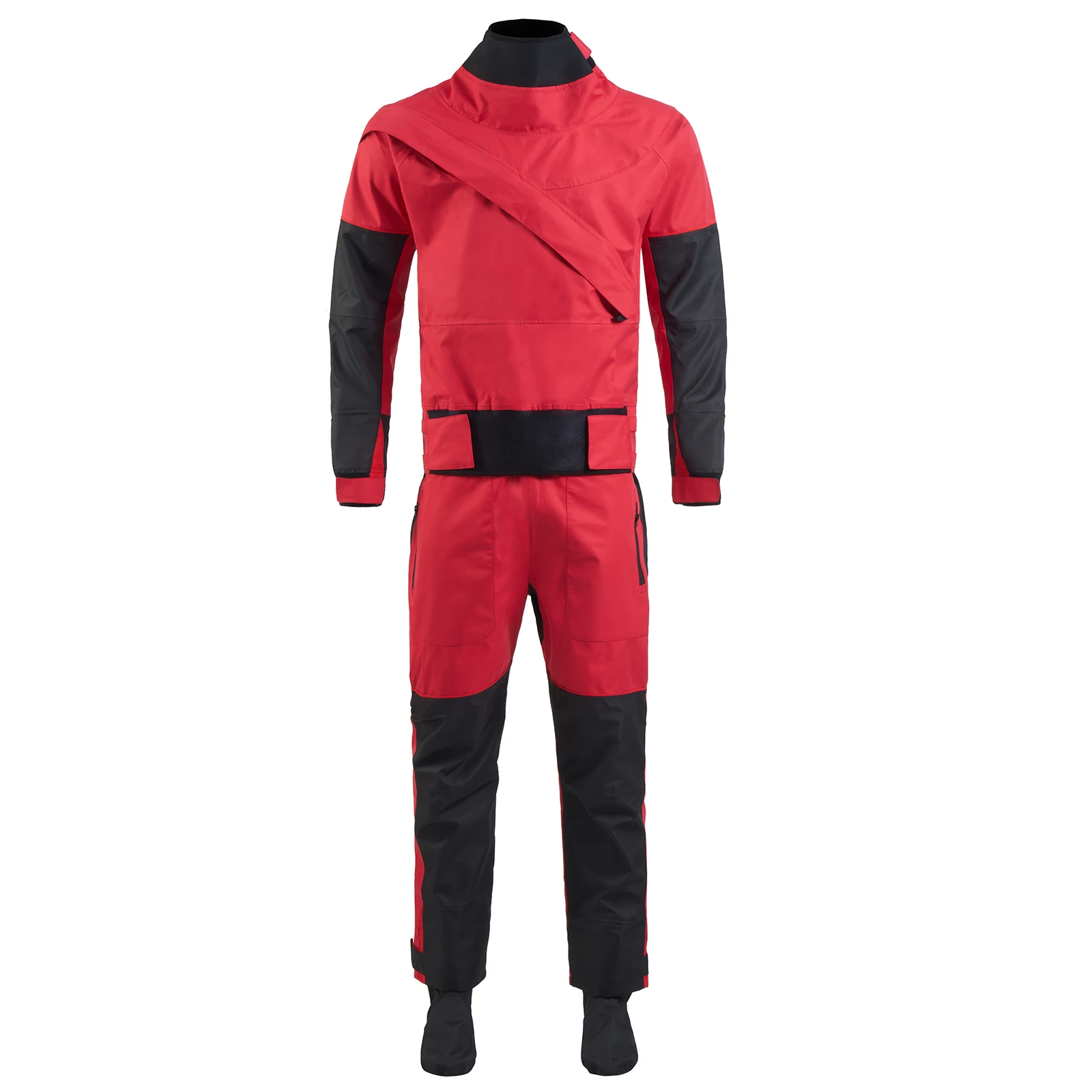 Women's Kayaking Drysuit Latex Cuff and Splash Collar Three-layer Waterproof Material In Cold Day DW28