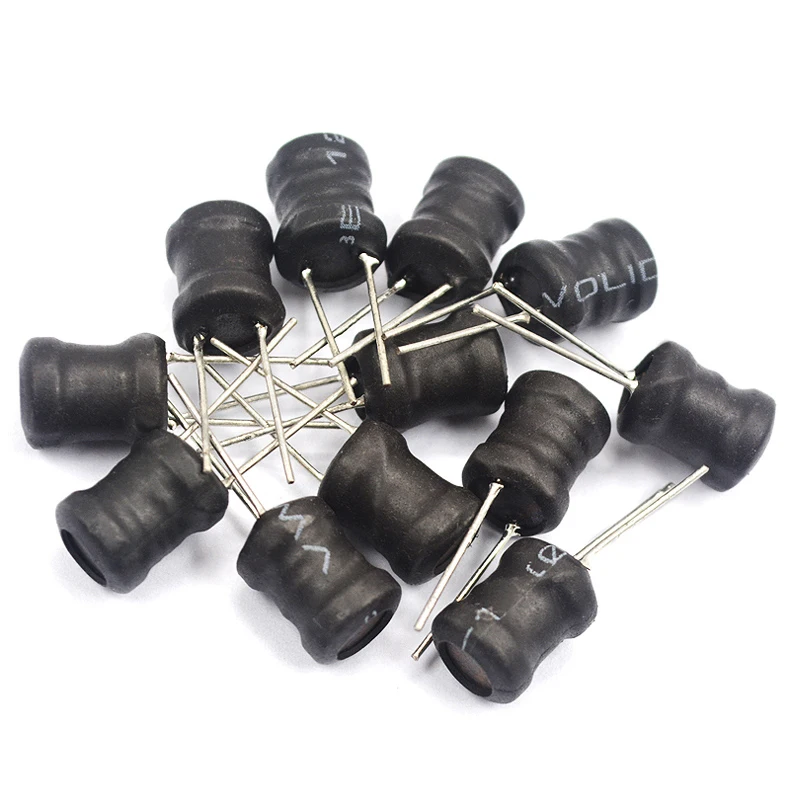 10PCS Power Inductor DIP 6*8mm 6X8mm 2.2UH 4.7UH 10uH 22uH 100uH 330uH 470uH 1MH 2.2MH 4.7MH 10MH Inductance 2 Pins 9X12/8X12MM