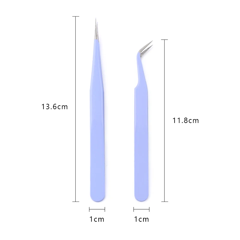 Excellent Quality Tweezers Bend+Straight New Stainless Steel Industrial Anti-static Cross Tweezers Sewing Accessories Tools