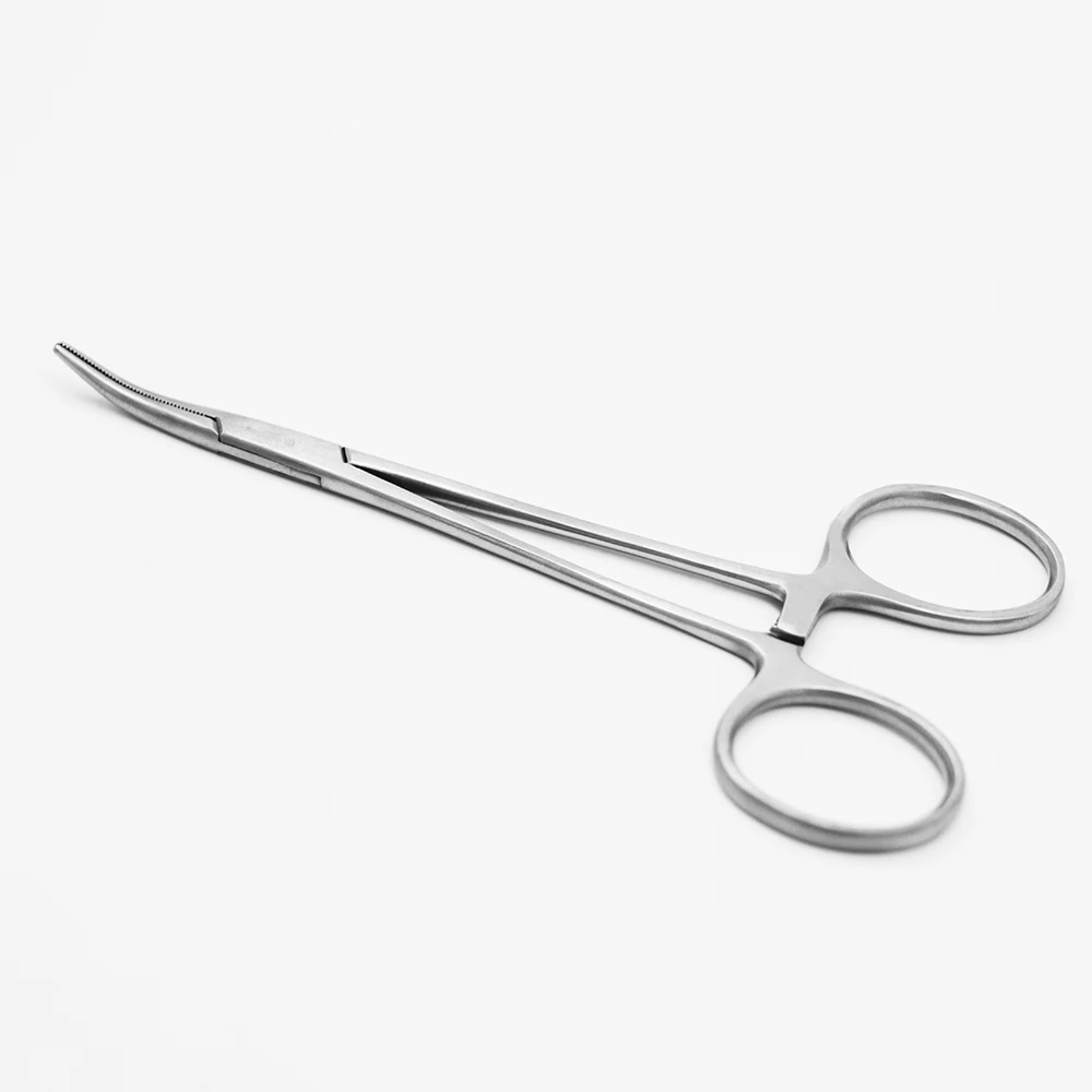 Stainless Steel Forceps Epilation Tools Fish Locking Plier Tackle Curved Straight Tip Clamps Fishing Scissor Line Cutter Remover