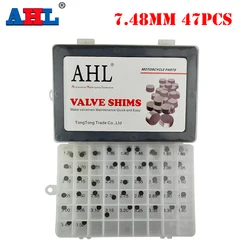 47pcs Motorcycle Parts Adjustable 7.48mm Valve Shim Kit For YAMAHA YZF-R1 WR250F YZF-R6 YZ250F YZF600R YZF750R YZF1000 FZR600R