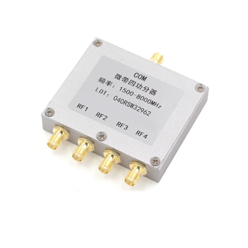 SMA Microstrip Power Splitter 1 to 4 RF Microstrip Power Splitter 0.5-8G SMA RF Combiner WIFI 2-6G Power Splitter 500-6000MHz