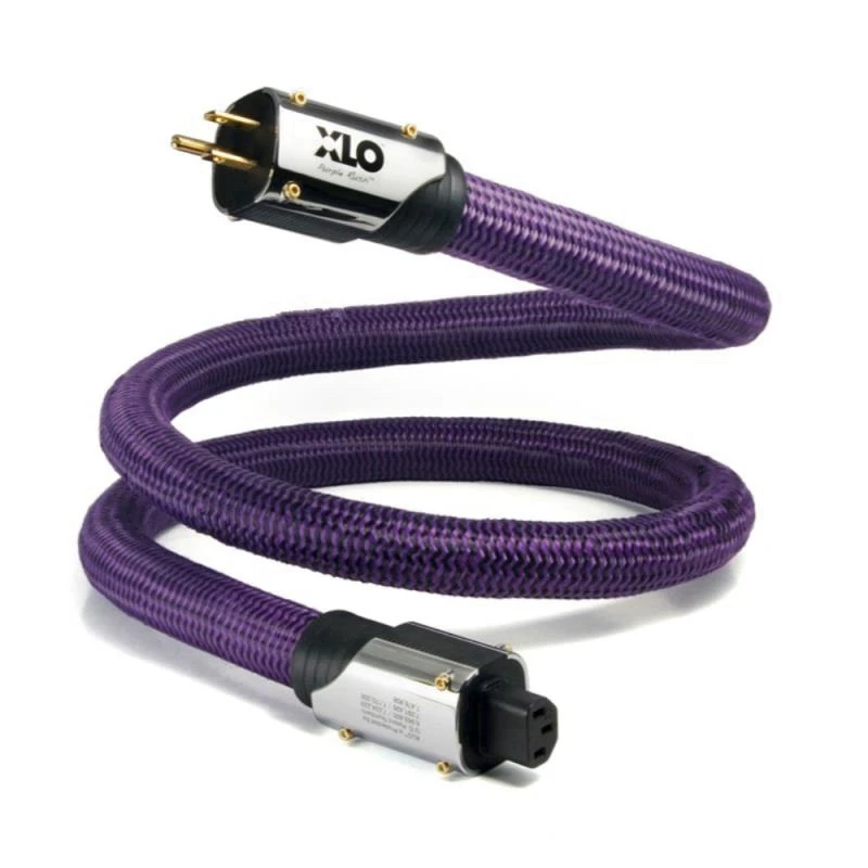 Hifi  XLO Purple Rush  AC Power Cord US/ EU Plug  AMP Speaker Power Cable  Without Box