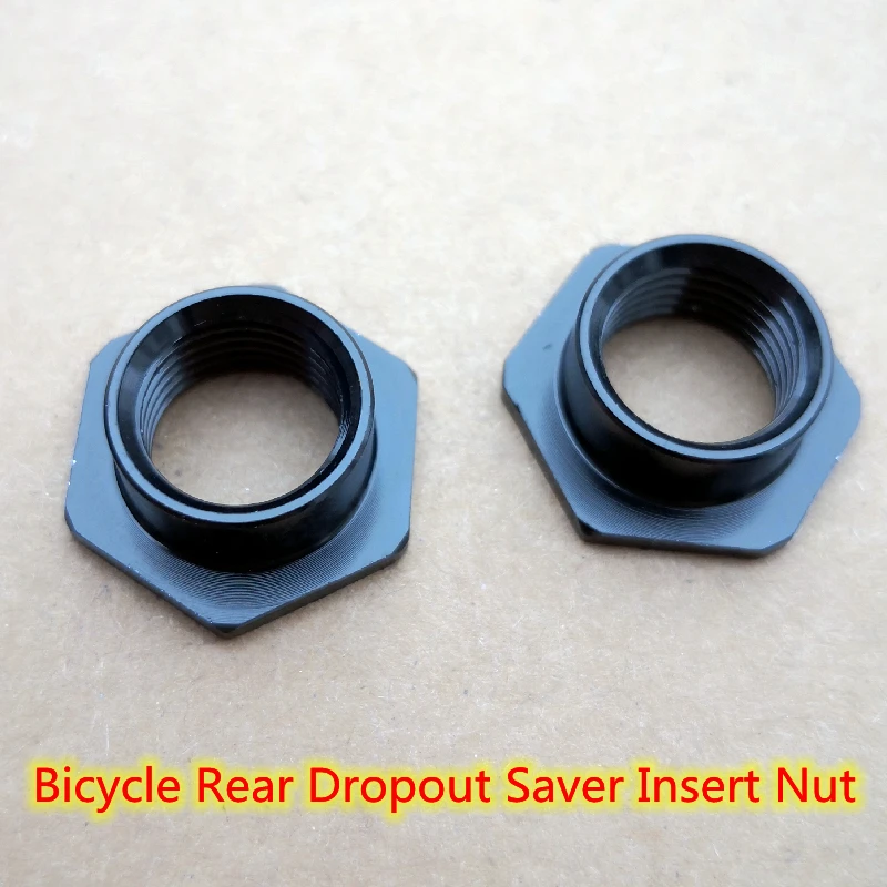 1pc CNC Bicycle Rear Dropout Saver Insert Nut Problem Solver Replaces Stripped Threads carbon ROAD frame bike Frame saver Solver