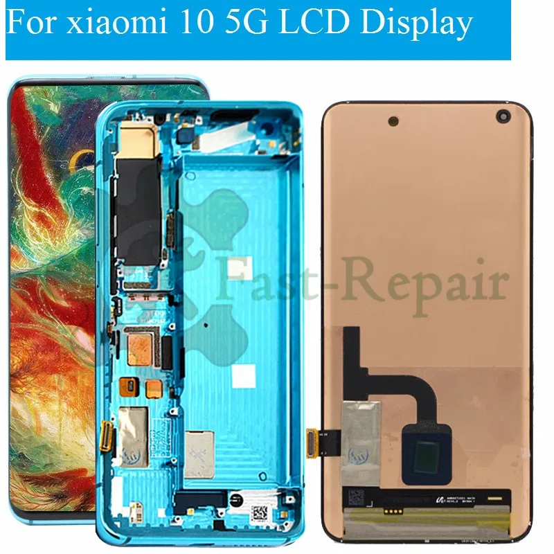 Original For Xiaomi MI 10 5G Mi10 LCD Display touch Digitizer Assembly Replacement For Xiaomi mi10 M2001J2G display M2001J2I lcd