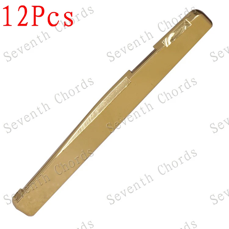 

12 Pcs Acoustic Guitar String Brass Bridge Saddle.Length 72mm & 74mm & 76mm for choose