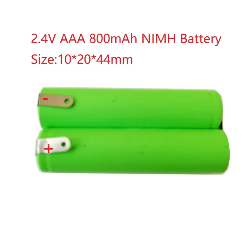 2.4V 800mAh AAA NIMH Battery DIY for YS534/17 Water Pik WP-900 Remington Barba Trimmer Shaver Razor 10x20x44mm