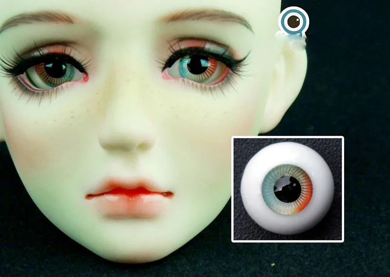 1/12 1/8 1/6 1/4 1/3 Doll Make Up Accessories Full Size 8mm-26mm BJD Dreamy Gradient Glass Eyeball For SD YOSD MSD SD13 C0999