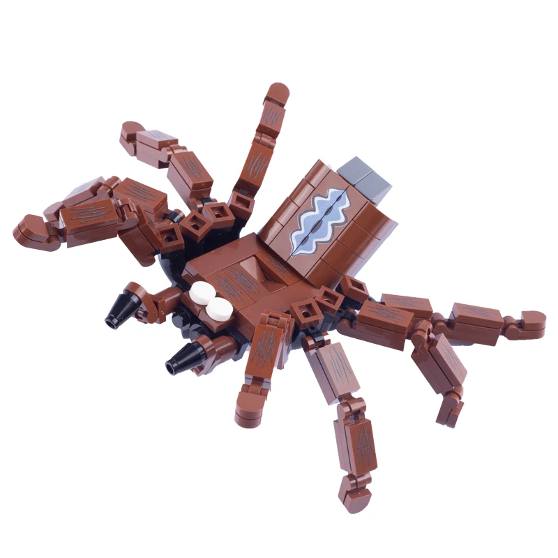 MOC Animal Spider Building Block Spiders Mystery Nest Skull Halloween Accessories Personality Creative Children\'s Toys Gift D231