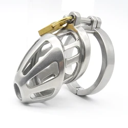 CHASTE BIRD Stainless Steel Male Chastity Device Chastity Belt Cock Cage Penis Ring Men's Virginity Lock Cock Ring A200