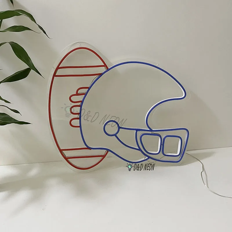 Neon Zeichen Custom Led licht Nach Chicago Bears Helm Fußball Banner Sport Neon Licht Neon Zeichen