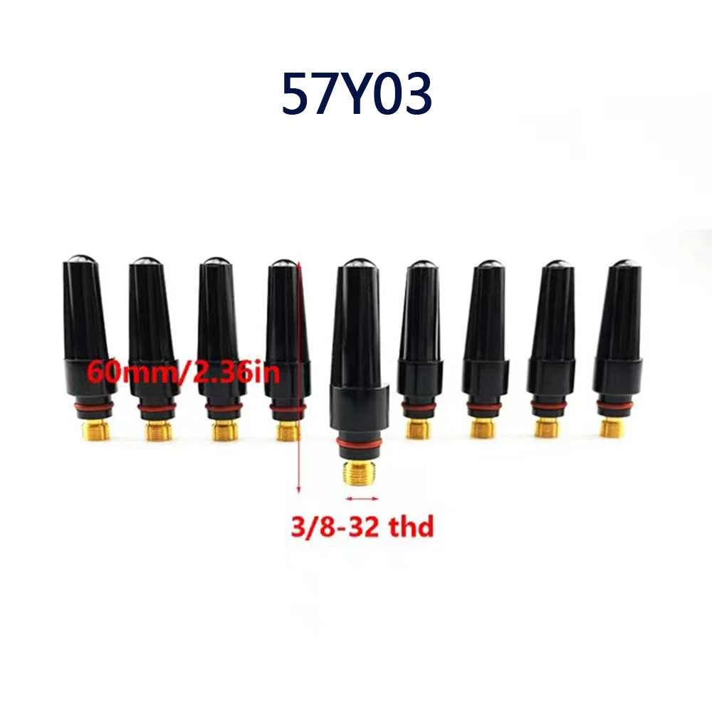 

5Pcs 10Pcs TIG Welding 57Y03 Middle Back Cap for TIG Welding Torch wp 17 18 26 Series Tig Consumables Welding Soldering Supplies