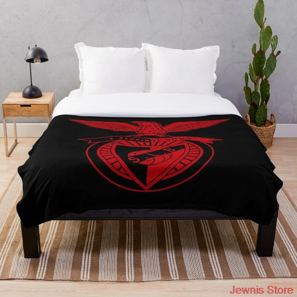 Benfica Throw Blanket Super Soft Blankets Sublimation Covered Blanket/ Bedding Flannel for Children Adult Bedrooms Decor