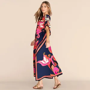 Frauenkleid für Frauen Kleid Strand Strand Ausgang Kaftan Kleid auf der Größe der Frauenkleidung Beach Cover Sommer Kleidung Kimono Mujer Fiesta Kleider 12 Hauptverkäufe Chic Beach Ausfahrt - №7