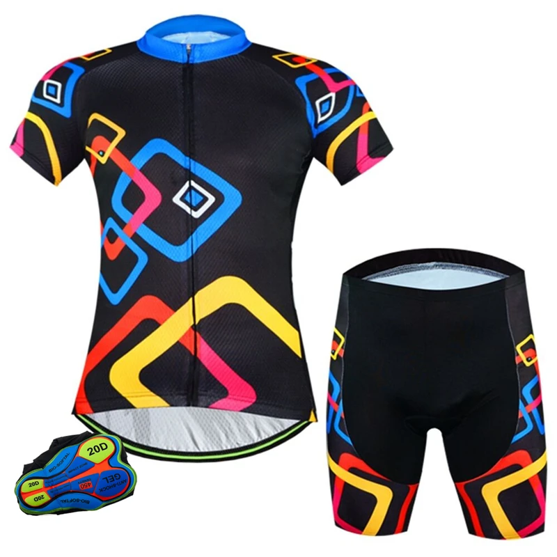 Professionally Bicycle Suits Men\'s Bike Uniform Breathable Cycling Jerseys Sportswear Short Sleeve Bike Uniform With Pocket