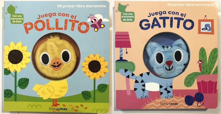 

2 Books Parent Child Kids Spanish Book Carhildhood Early Education Enlightenment Lovely Cute Picture 3D Cardboard Book Age 0 - 3