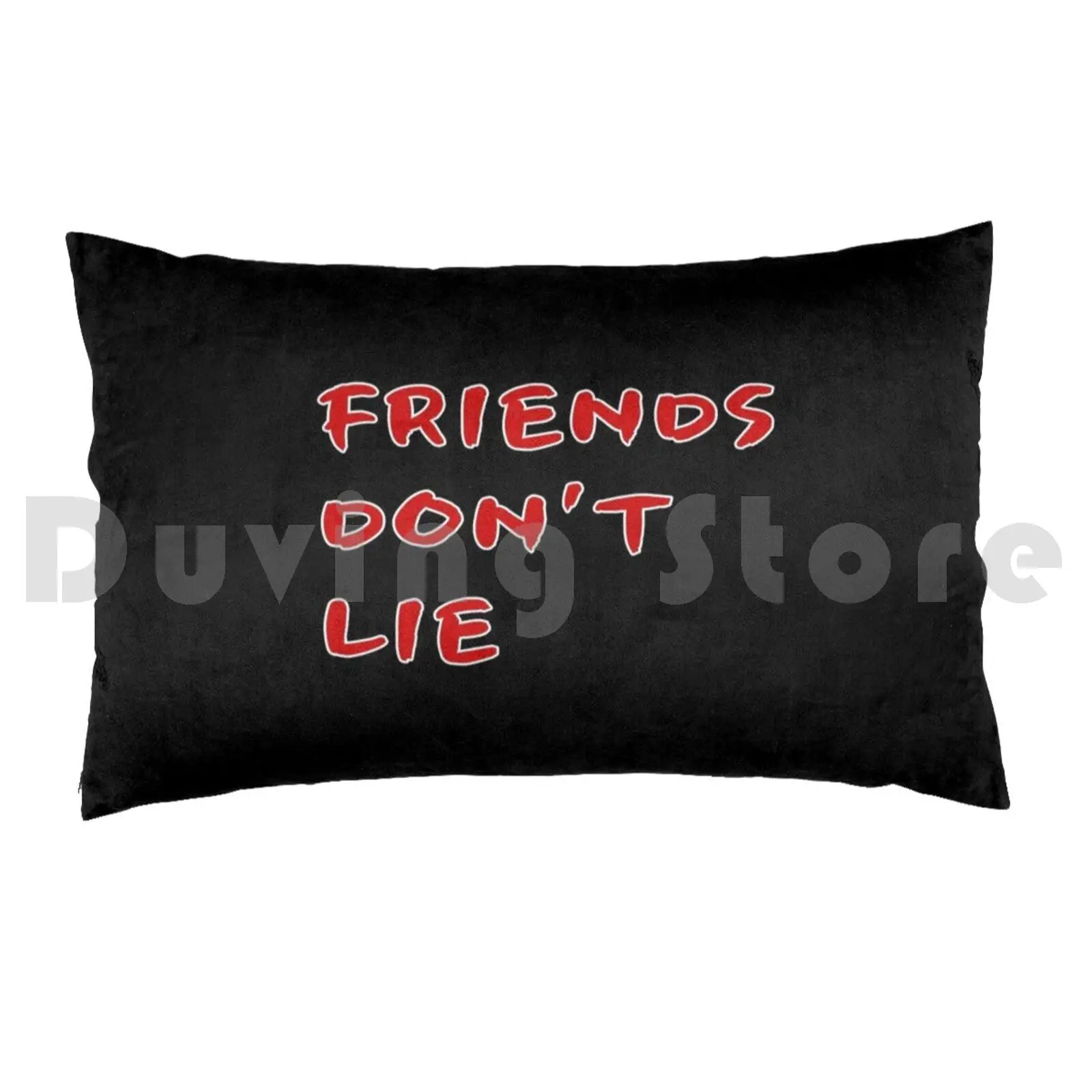 Friends Don't Lie Pillow Case DIY 50*70 Friends Dont Lie Netflix Millie Bobbie Brown Mike Demogorgon Retro