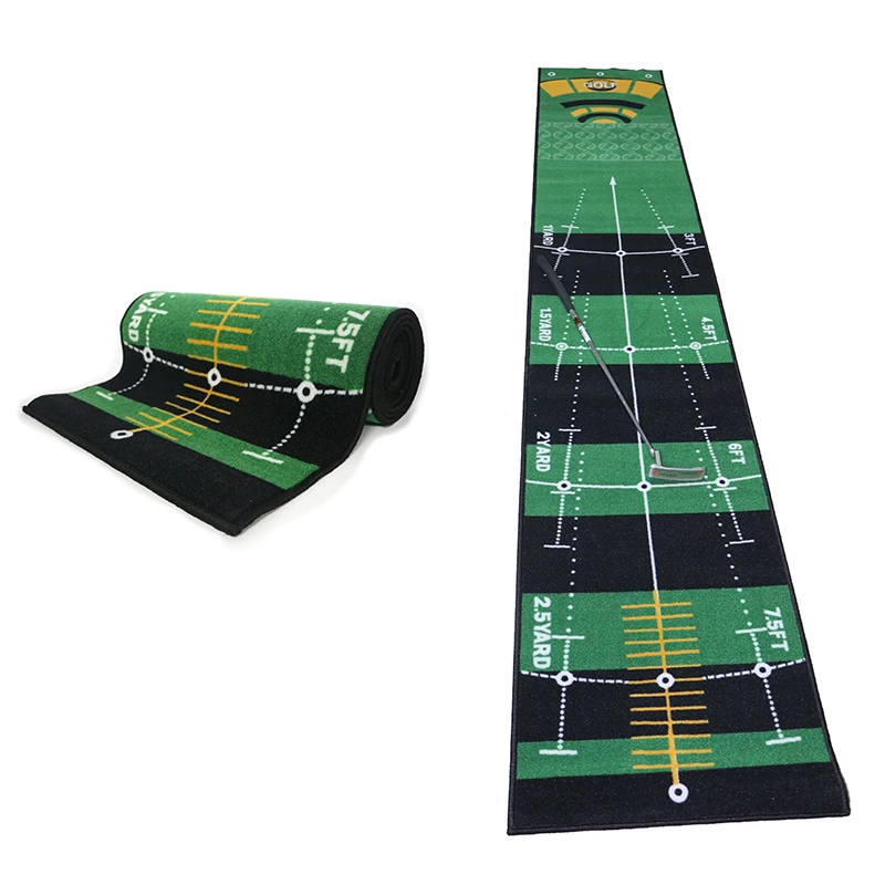 

Golf Indoor Outdoor Trainin Golf Practice Carpet Indoor Putting Practice Mat Green Putting Carpet Washable and Non-Slip