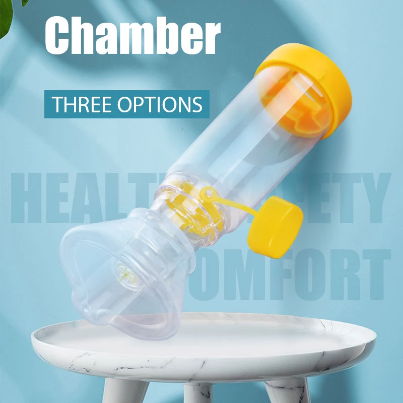 

Asthma Spacer Inhaler for Babies/Kids/Adults Device Silicone Aerosol Chamber Nebulization Bottle Home care Supplies