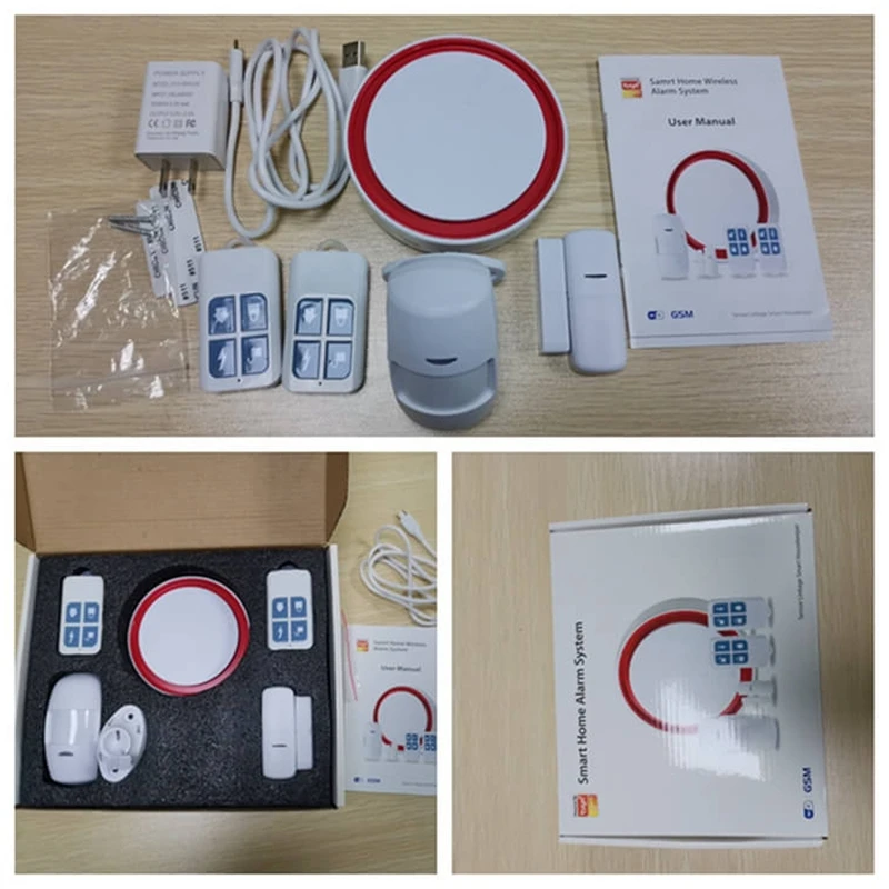 GSM Nirkabel Sistem Keamanan Rumah Kit Alarm Keselamatan Rumah/Kartu SIM GSM Sistem Alarm Pencuri