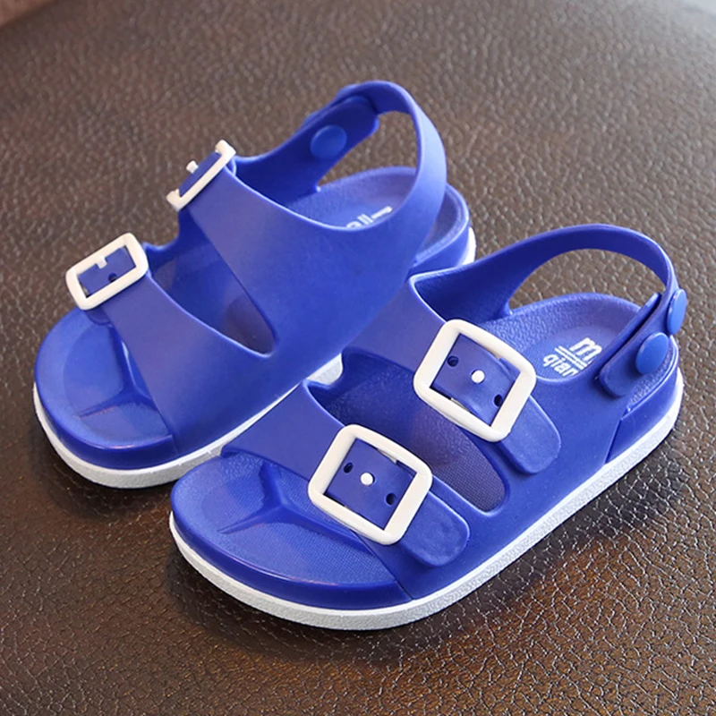 Summer Boys Leather Sandals For Baby Flat Children's Beach Shoes Kids Soft Non-slip Casual Toddler Sports Sandals 1-8 Years