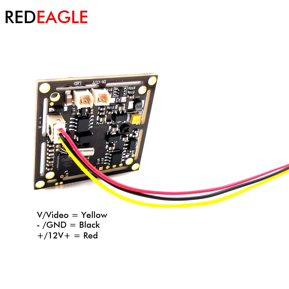 REDEAGLE 1200TVL CMOS اللون التناظرية كاميرا فيديو الأمن وحدة CCTV لوحة دارات مطبوعة مع HD عدسة 3.6 مللي متر #3