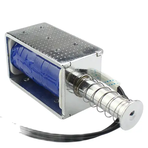 Imagen 1 del producto LY-1264B DC potente electroimán Push Pull 12v24v carrera de solenoide 30mm bobina magnética imán telescópico eléctrico