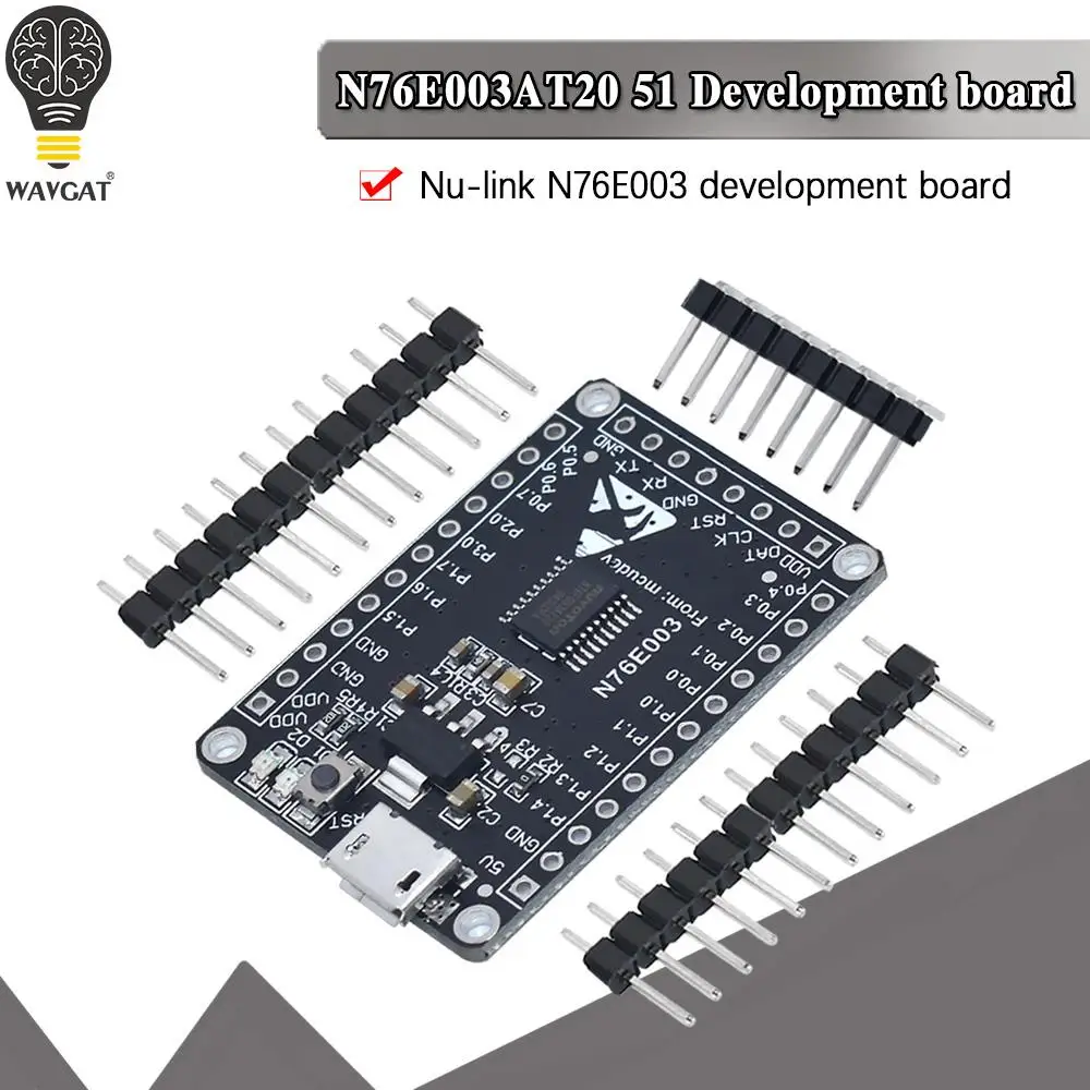 N76E003AT20 Microcontroller Development Board C51 Expansion Board 8051 Core System Board Single Chip Microcomputer