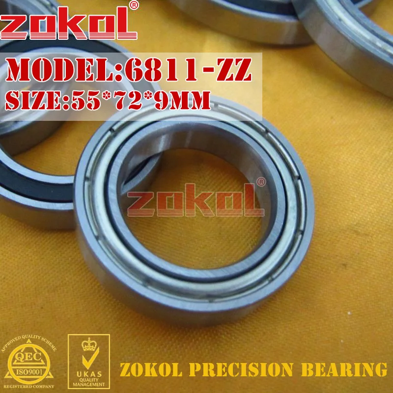 2Pcs/Lot 6811 6812 6813 6814 6815 ZZ 2RS Thin Wall Deep Groove Ball Bearing ZOKOL